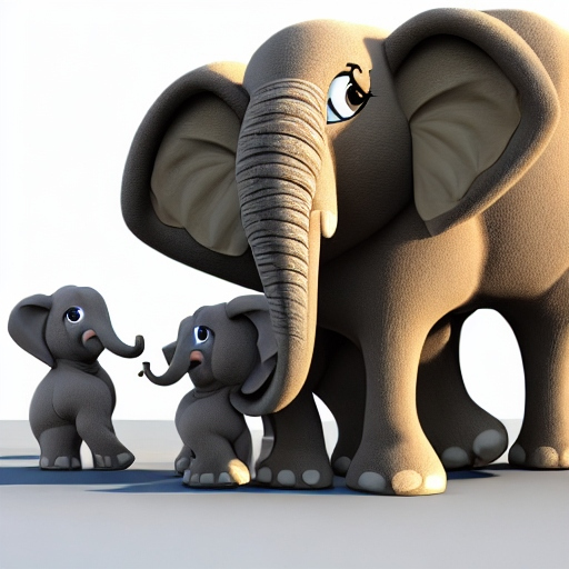 eli nicolosi and his family... as elephants